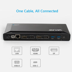 Wavlink USB-C Dual HDMI or DisplayPort Display 4K@60Hz 13-in-1 Universal Docking Station with 100W Power Delivery The Branded Hub