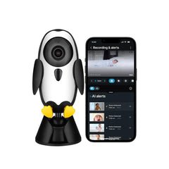 Qubo 2MP 1080p Full HD Baby Camera | Wi-Fi Baby Monitor | Cry Detection, Sleep Tracking, 2-Way Audio | Mobile App Control | NightPulse Vision | Cloud & SD Card Recording The Branded Hub