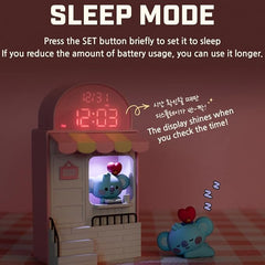 BT21 Cafe Digital Led Desk Clock (KOYA) The Branded Hub