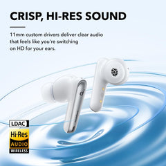 Soundcore by Anker Liberty 4 NC Noise Cancelling Earbuds, 98.5% Noise Reduction, Adaptive Noise Cancelling to Ears and Environment, Hi-Res Sound, 50H Battery, Wireless Charging, Bluetooth 5.3 (White) The Branded Hub
