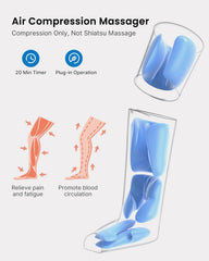 RENPHO Leg Compression Massager, Leg Massager Calf Massager for Circulation and Pain Relief, Effective for Father Mother Reduce Swelling, Grey The Branded Hub