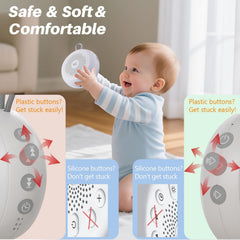 WorWoder White Noise Machine - Portable Sound Machine for Baby Adult, 20 Non-looping Soothing Sound, Noise Canceling for Sleeping, Sound Therapy