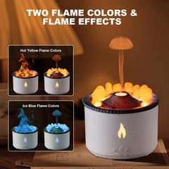 Volcano Humidifier Flame Aroma Diffuser