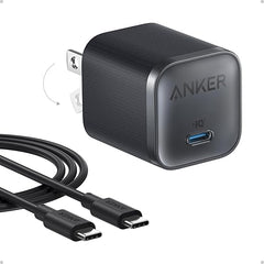 Anker Nano 45W Type C Charger Fast Charging, Compact and Foldable Plug USB C Charger Block for iPhone 17/16 Series, MacBook, Pixel 9, iPad, Samsung Galaxy S25 Ultra / S24 Series (6 ft Cable Included) The Branded Hub
