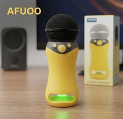 AFUOO Magic Karaoke Mic for Kids - Bluetooth Speaker with Alien & Chipmunk Voice Changer