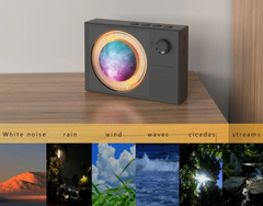 Retro Style White Noise Machine with Aroma & LED Ambient Night Light | Sleep Sound Machine for Baby & Adults | The Branded Hub