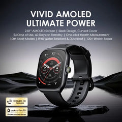Oraimo Watch Nova AM 2.01" AMOLED Screen Curved Cover Smart Watch