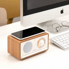 ROYCHE Retro Bluetooth Speaker Wireless Charging BTS-610WC The Branded Hub