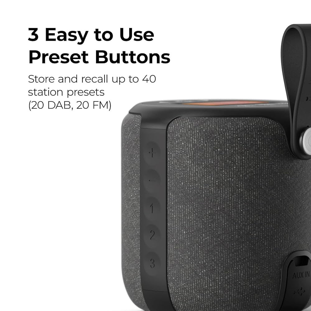 I-Box Barrel Bluetooth Speaker, DAB Plus/DAB Radio The Branded Hub