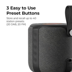I-Box Barrel Bluetooth Speaker, DAB Plus/DAB Radio The Branded Hub