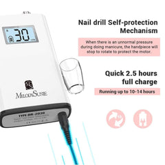 MelodySusie Professional Rechargeable 30000 rpm Nail Drill,SC320H The Branded Hub