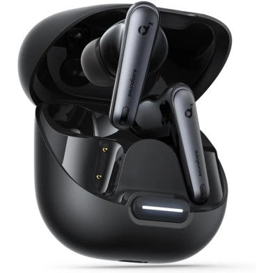 Soundcore by Anker Liberty 4 NC Wireless Earbuds, 98.5% Noise Reduction, Adaptive Noise Cancelling to Ears and Environment, Hi-Res Sound, 50H Battery, Wireless Charging, Bluetooth 5.3 (Black) The Branded Hub