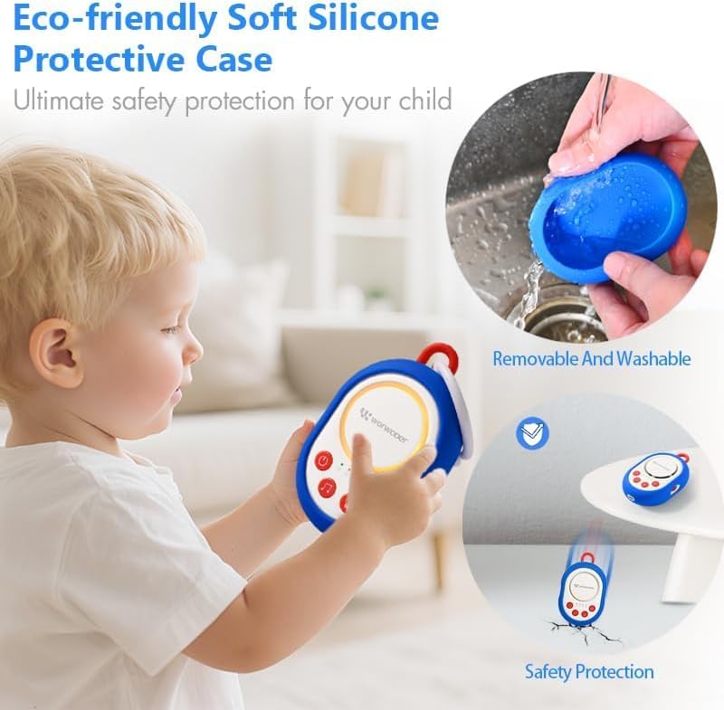 Portable Baby Sound Machine White Noise for Babies Kids Adults | Sleep Soother |Timer Function |20 Soothing Sounds | 22 Hours Battery Life, Travel,Registry...