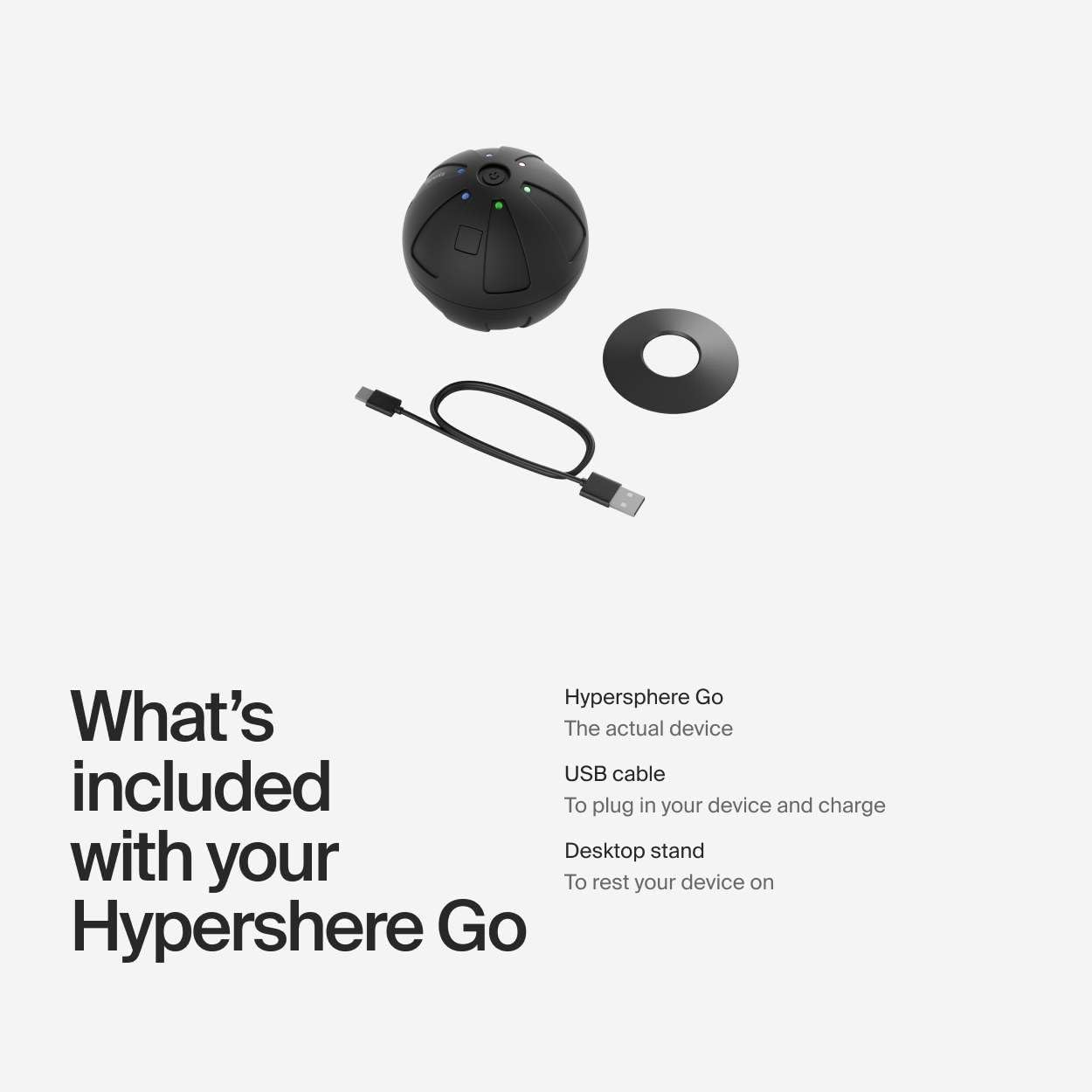 Hyperice Hypersphere Go - Vibrating Massage Ball for Muscle Recovery, Myofascial Release and Soreness Relief - Portable Fitness Massager, Perfect for use at The Gym, or at Home - FSA and HSA The Branded Hub