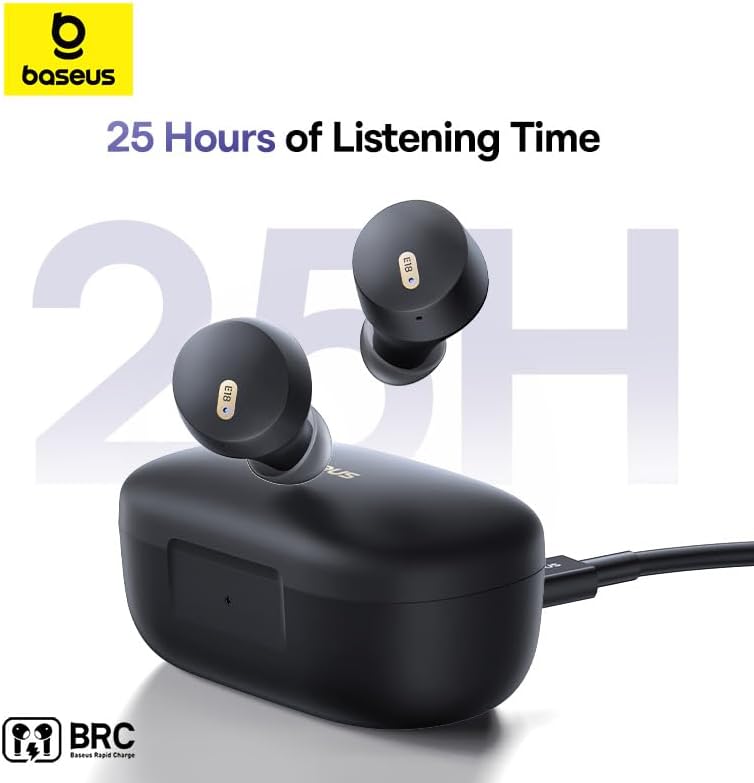 Baseus Bowie E18 True Wireless Earphones - Cosmic Black The Branded Hub