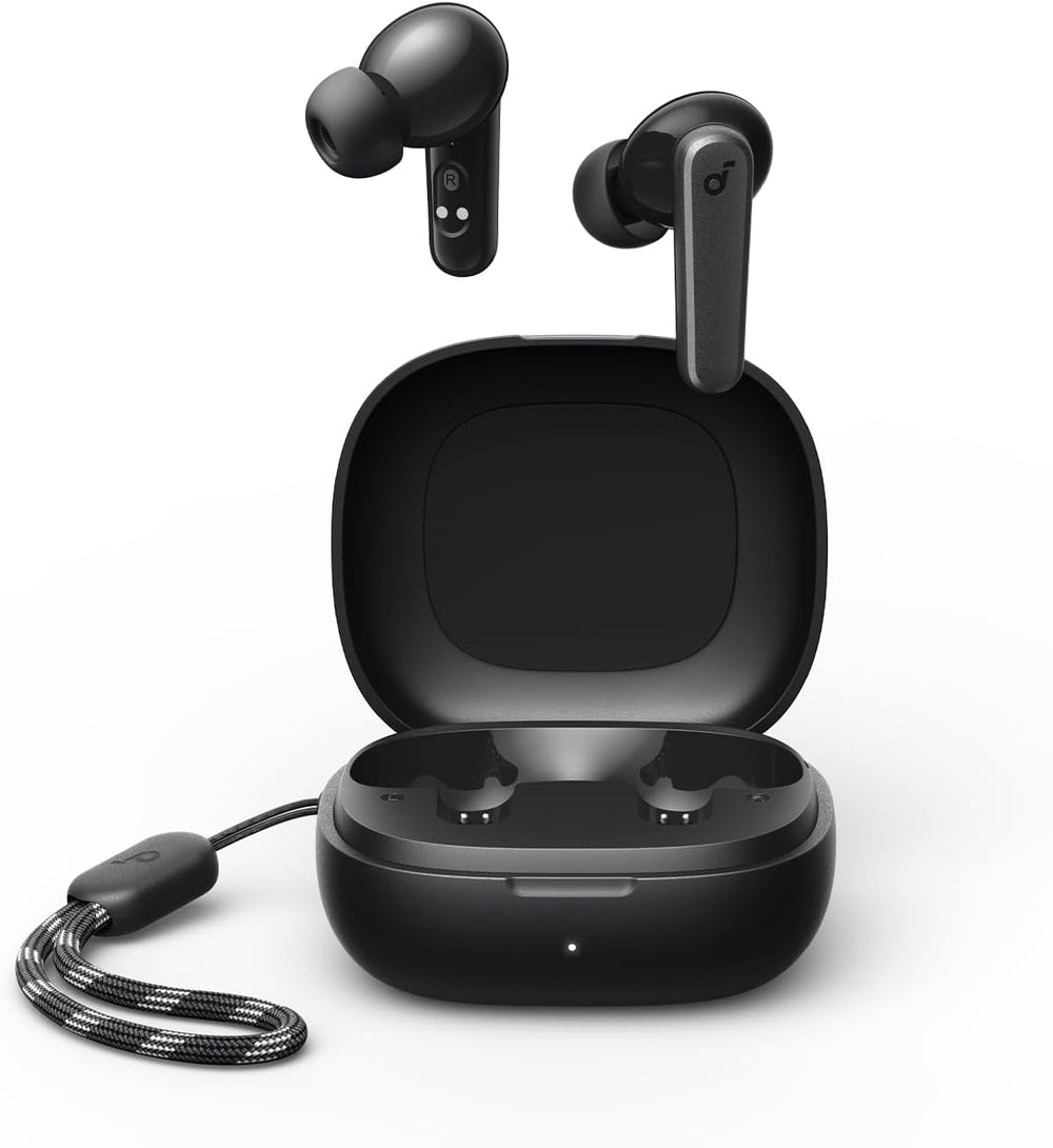 Soundcore by Anker P20i True Wireless Earbuds, 10mm Drivers with Big Bass, Bluetooth 5.3, 30H Long Playtime, Water-Resistant, 2 Mics for AI Clear Calls, 22 Preset EQs, Customization via App (Black) The Branded Hub