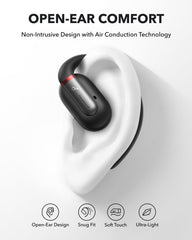 Soundcore by Anker V30i Open-Ear Headphones, Ultra-Comfort, Lightweight Design, Snug Fit, Ergonomic Ear Hooks, Robust Bass, 36H Playtime, Bluetooth 5.3, App Control, Clear Calls, Wireless Earbuds The Branded Hub