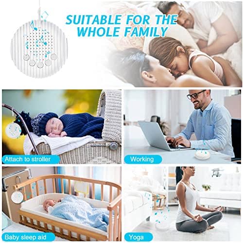 Q3 White Noise Machine, 10 Soothing Nature Sounds Therapy Portable Sleep Sound Machine