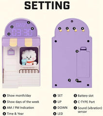 BT21 Cafe Digital Led Desk Clock (KOYA) The Branded Hub