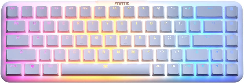 Fnatic STREAK65 LP | White | Compact RGB Gaming Mechanical Keyboard Speed Switche The Branded Hub