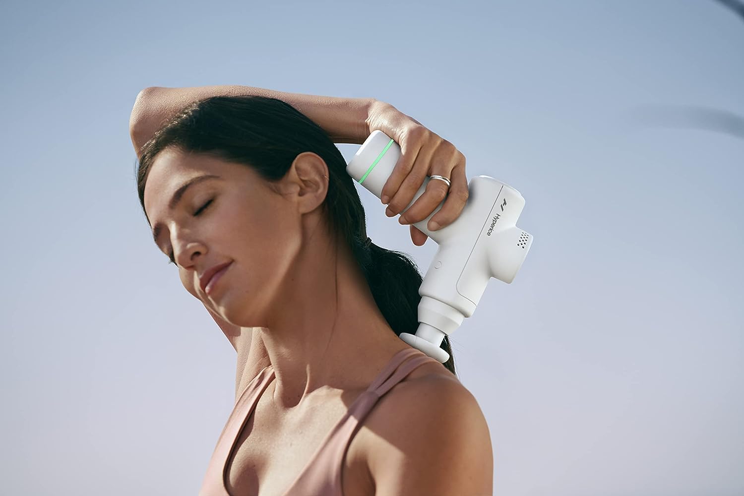 Hyperice |Hypervolt Go 2 Handheld Percussion Massage Gun Featuring Quiet Glide Technology, 3 Speeds, 2 Interchangeable Heads The Branded Hub
