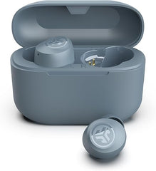 JLab Go Air Pop True Wireless Bluetooth Earbuds + Charging Case, Slate, Dual Connect, IPX4 Sweat Resistance, Bluetooth 5.1 Connection, 3 EQ Sound Settings Signature, Balanced, Bass Boost The Branded Hub