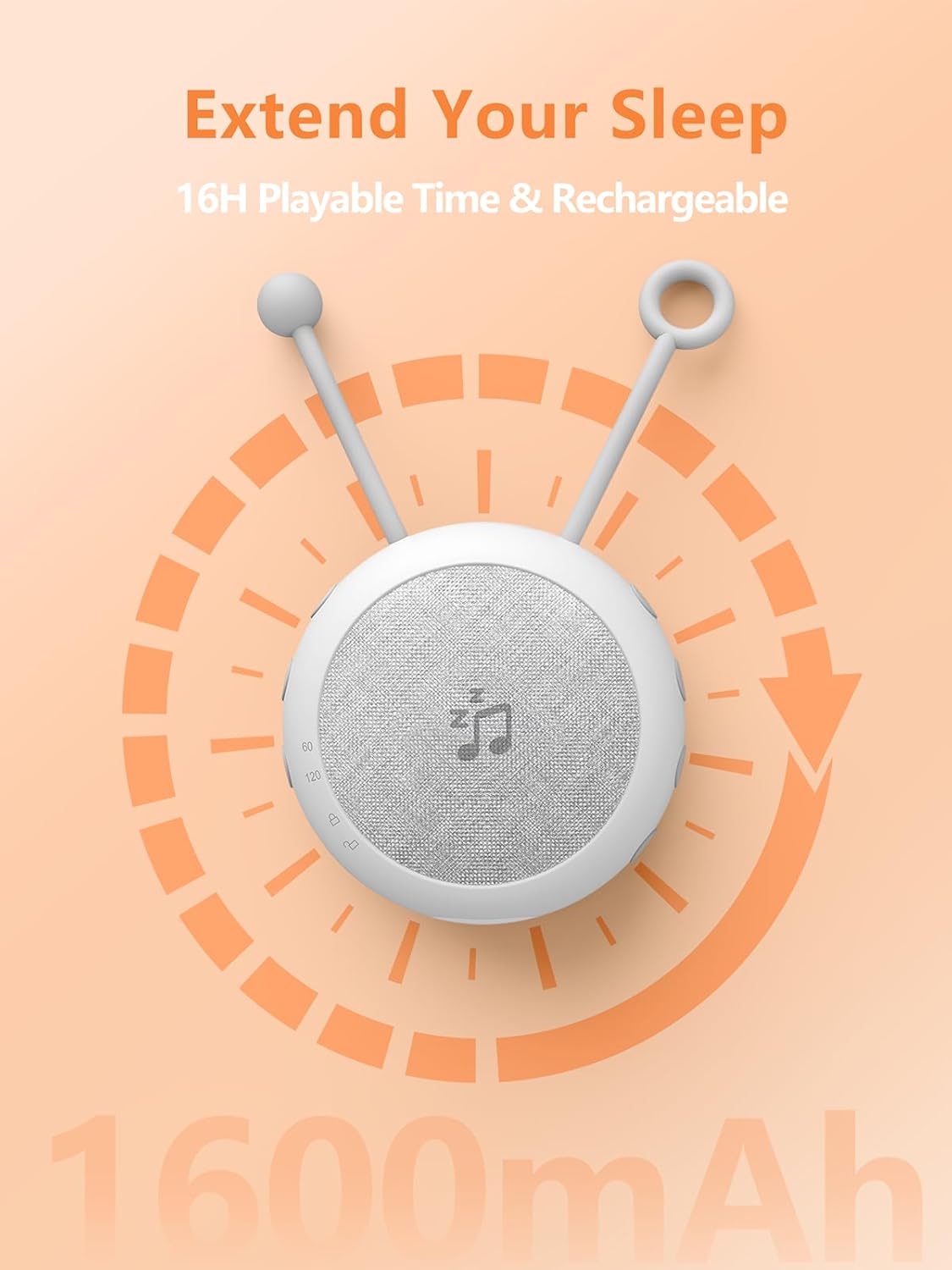 JolyWell White Noise Machine - Portable Sound Machine for Baby & Adult