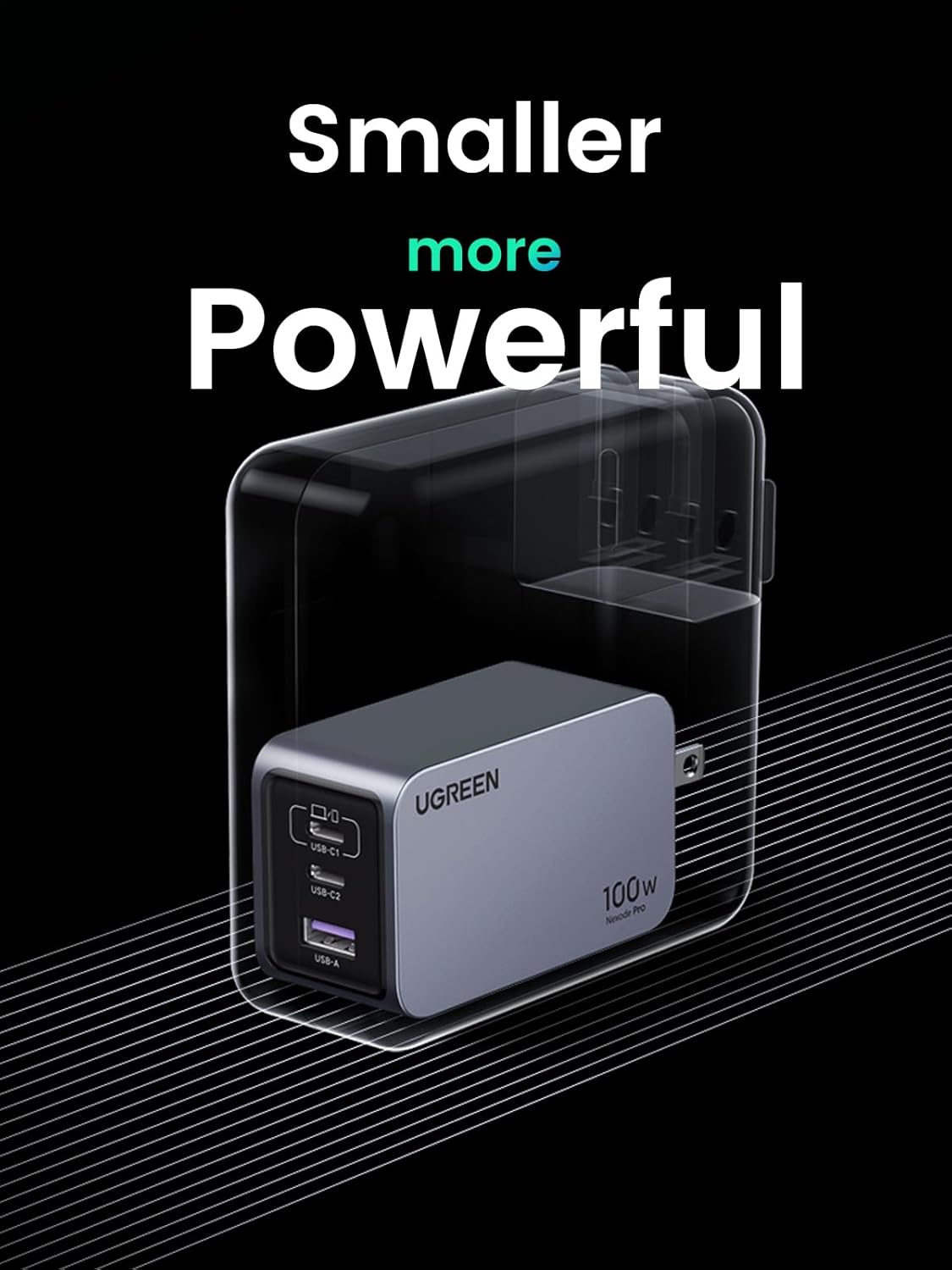 UGREEN Nexode Pro 100W GaN USB C Wall Charger