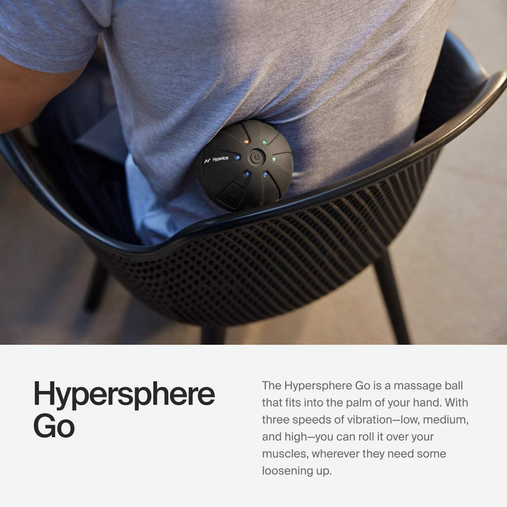 Hyperice Hypersphere Go - Vibrating Massage Ball for Muscle Recovery, Myofascial Release and Soreness Relief - Portable Fitness Massager, Perfect for use at The Gym, or at Home - FSA and HSA The Branded Hub