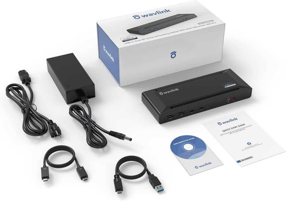 Wavlink USB-C Dual HDMI or DisplayPort Display 4K@60Hz 13-in-1 Universal Docking Station with 100W Power Delivery The Branded Hub
