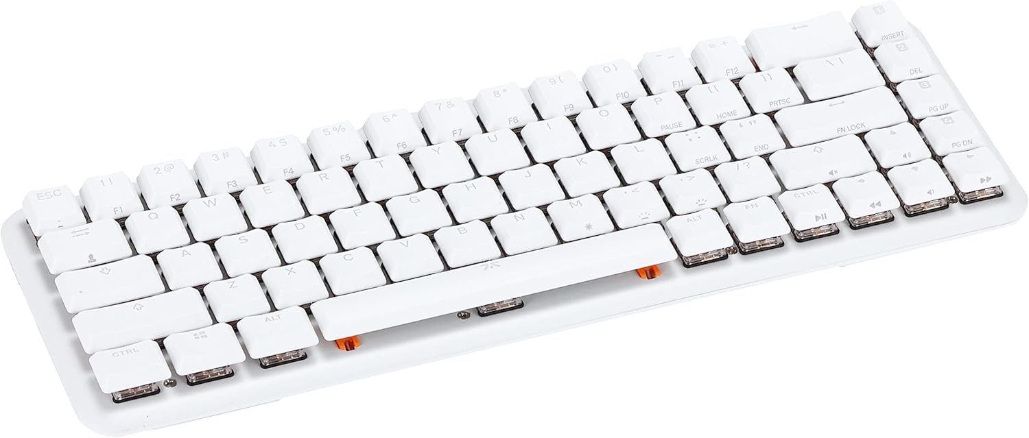 Fnatic STREAK65 LP | White | Compact RGB Gaming Mechanical Keyboard Speed Switche The Branded Hub