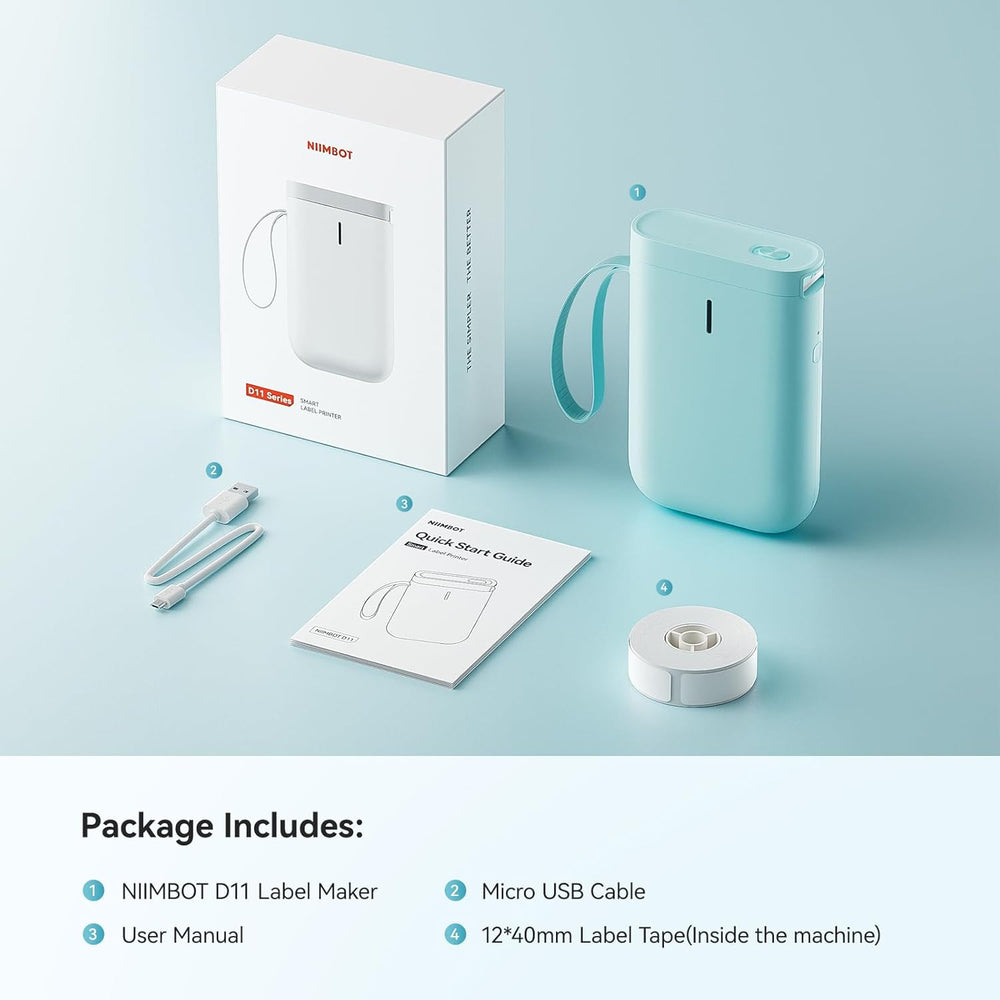NIIMBOT Label Maker D11 Label Printer Portable Wireless The Branded Hub