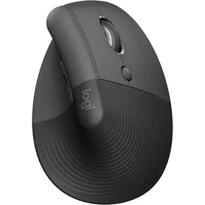 Logitech Lift Vertical Ergonomic Mouse, Wireless Bluetooth or USB Receiver, Quiet Clicks, 4 Buttons, Right Hand Wireless Mouse, Windows/macOS/iPadOS, Laptop, PC - Graphite The Branded Hub