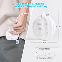 Q3 White Noise Machine, 10 Soothing Nature Sounds Therapy Portable Sleep Sound Machine