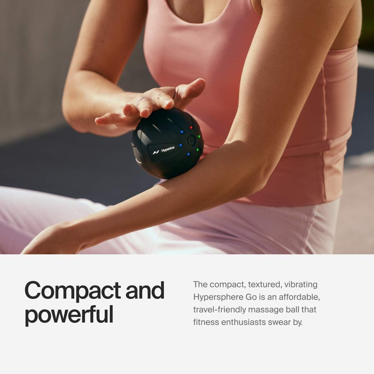Hyperice Hypersphere Go - Vibrating Massage Ball for Muscle Recovery, Myofascial Release and Soreness Relief - Portable Fitness Massager, Perfect for use at The Gym, or at Home - FSA and HSA The Branded Hub