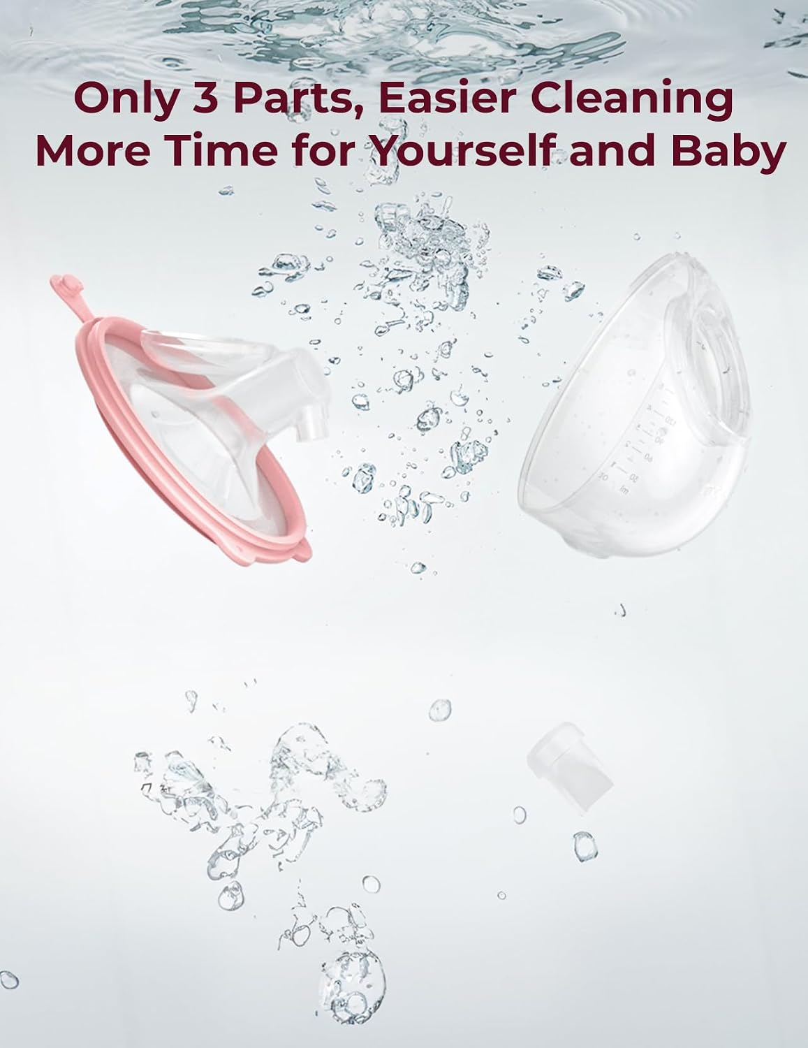 Momcozy V1 Pro Wearable Breast Pump, Hospital-Grade Pocket Primary Pump | Hands-Free Portable Pump, Lightweight, Visible Cups,Real Milk Removal
