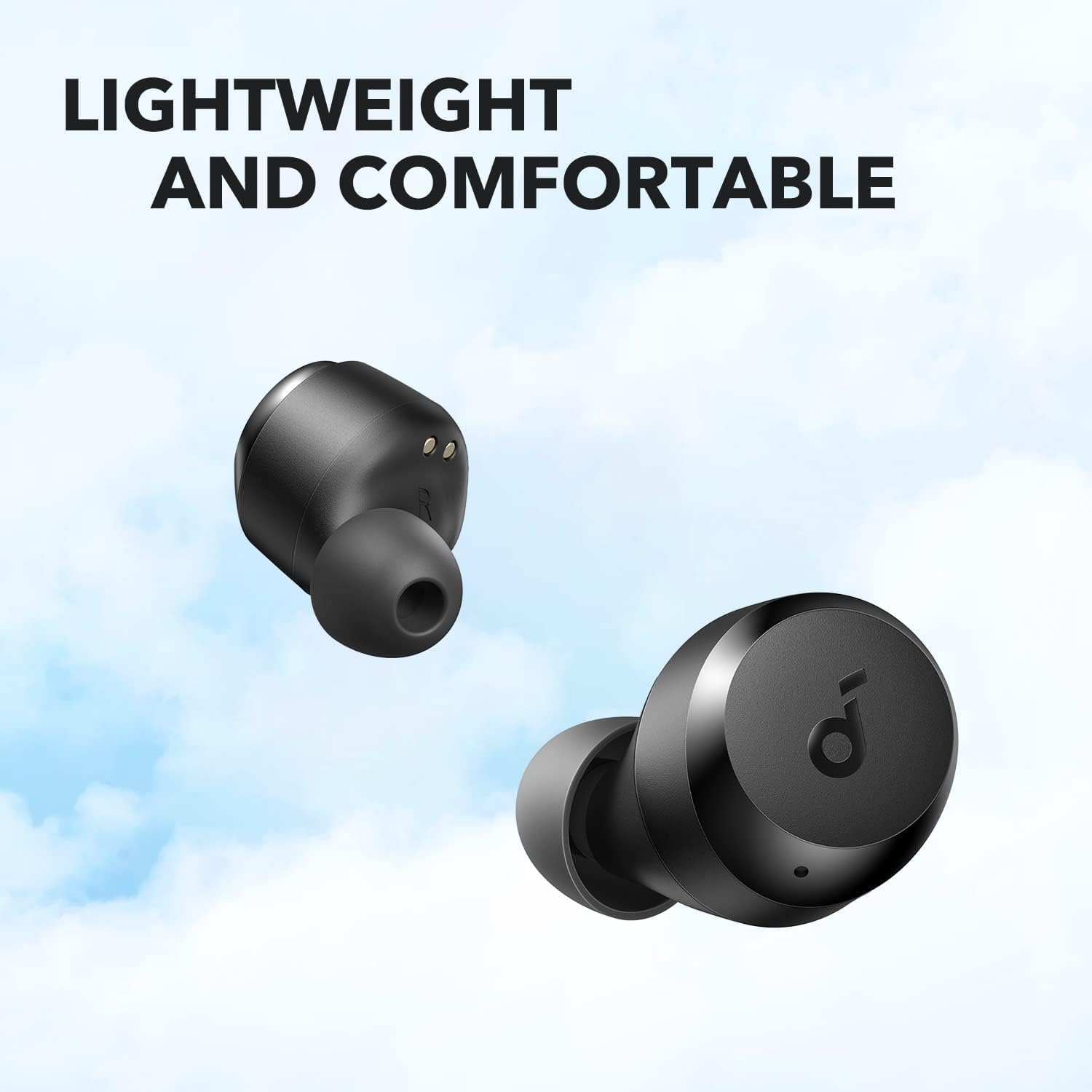 Soundcore by Anker A25i True Wireless Earbuds • Bluetooth 5.3 • App • Customized Sound • 28H Long Playtime • Water-Resistant • 2 Mics for AI Clear Calls • Single Earbud Mode (Black) The Branded Hub