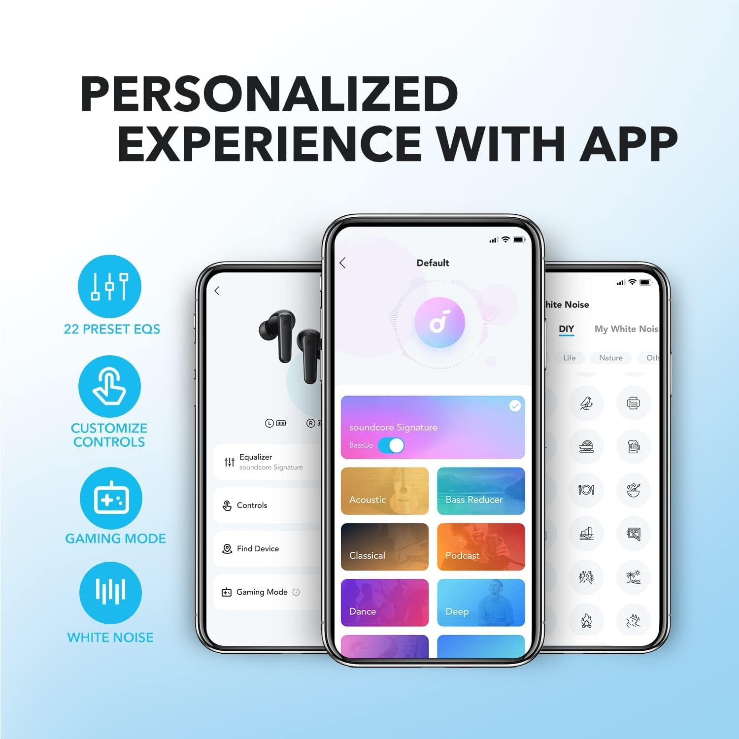 Soundcore by Anker P20i True Wireless Earbuds, 10mm Drivers with Big Bass, Bluetooth 5.3, 30H Long Playtime, Water-Resistant, 2 Mics for AI Clear Calls, 22 Preset EQs, Customization via App (Black) The Branded Hub