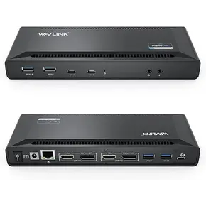 Wavlink USB-C Dual HDMI or DisplayPort Display 4K@60Hz 13-in-1 Universal Docking Station with 100W Power Delivery The Branded Hub
