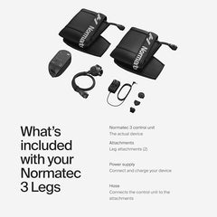 Hyperice Normatec 3 - Recovery System with Patented Dynamic Compression Massage Technology (Normatec 3 Standard Size Legs) FSA-HSA The Branded Hub