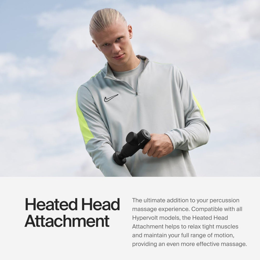 Hyperice |Hypervolt Go 2 Handheld Percussion Massage Gun Featuring Quiet Glide Technology, 3 Speeds, 2 Interchangeable Heads The Branded Hub