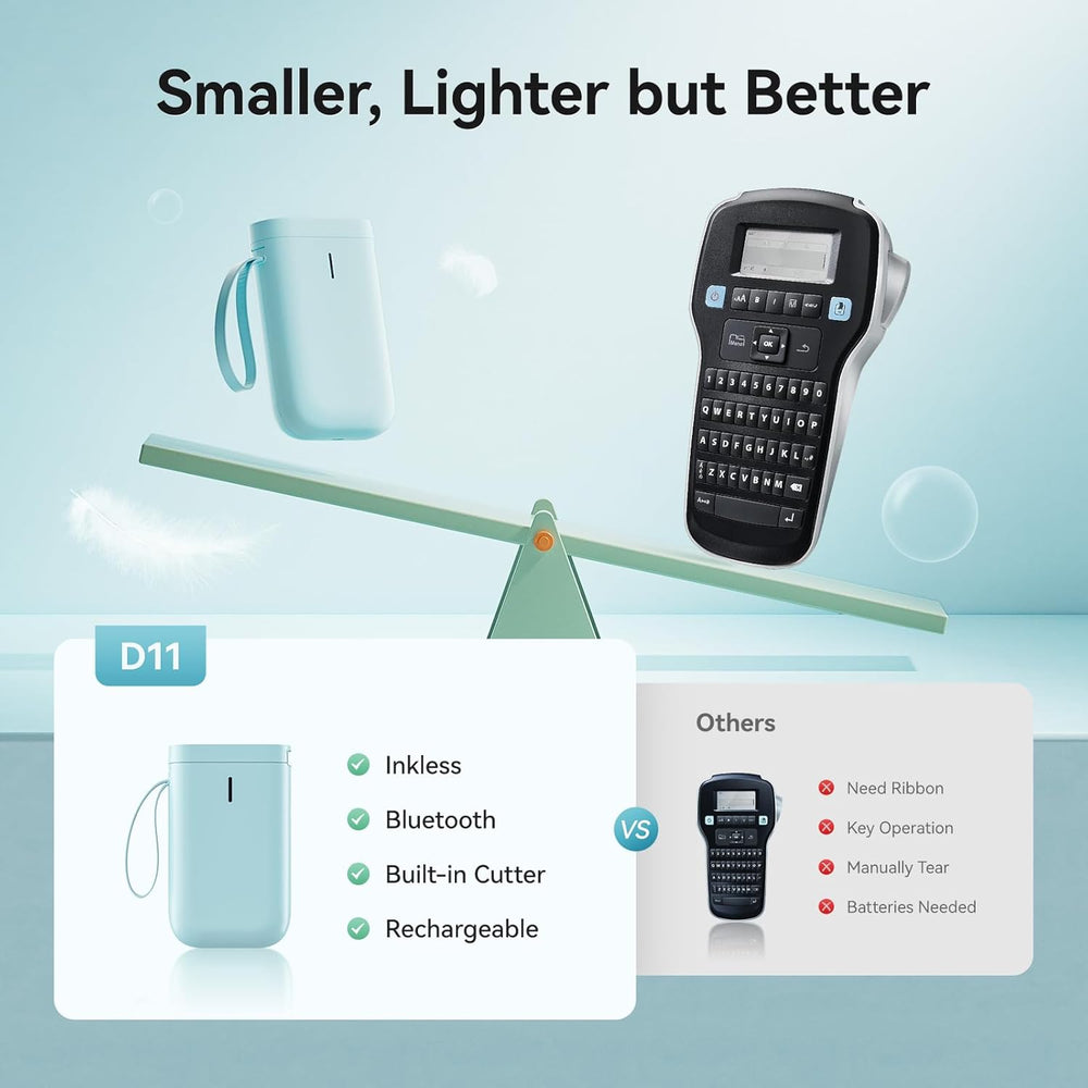 NIIMBOT Label Maker D11 Label Printer Portable Wireless The Branded Hub