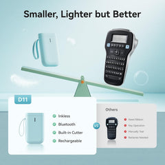 NIIMBOT Label Maker D11 Label Printer Portable Wireless The Branded Hub