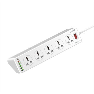 LDNIO SC10610 10Ports Universal Power Socket White EU Plug The Branded Hub