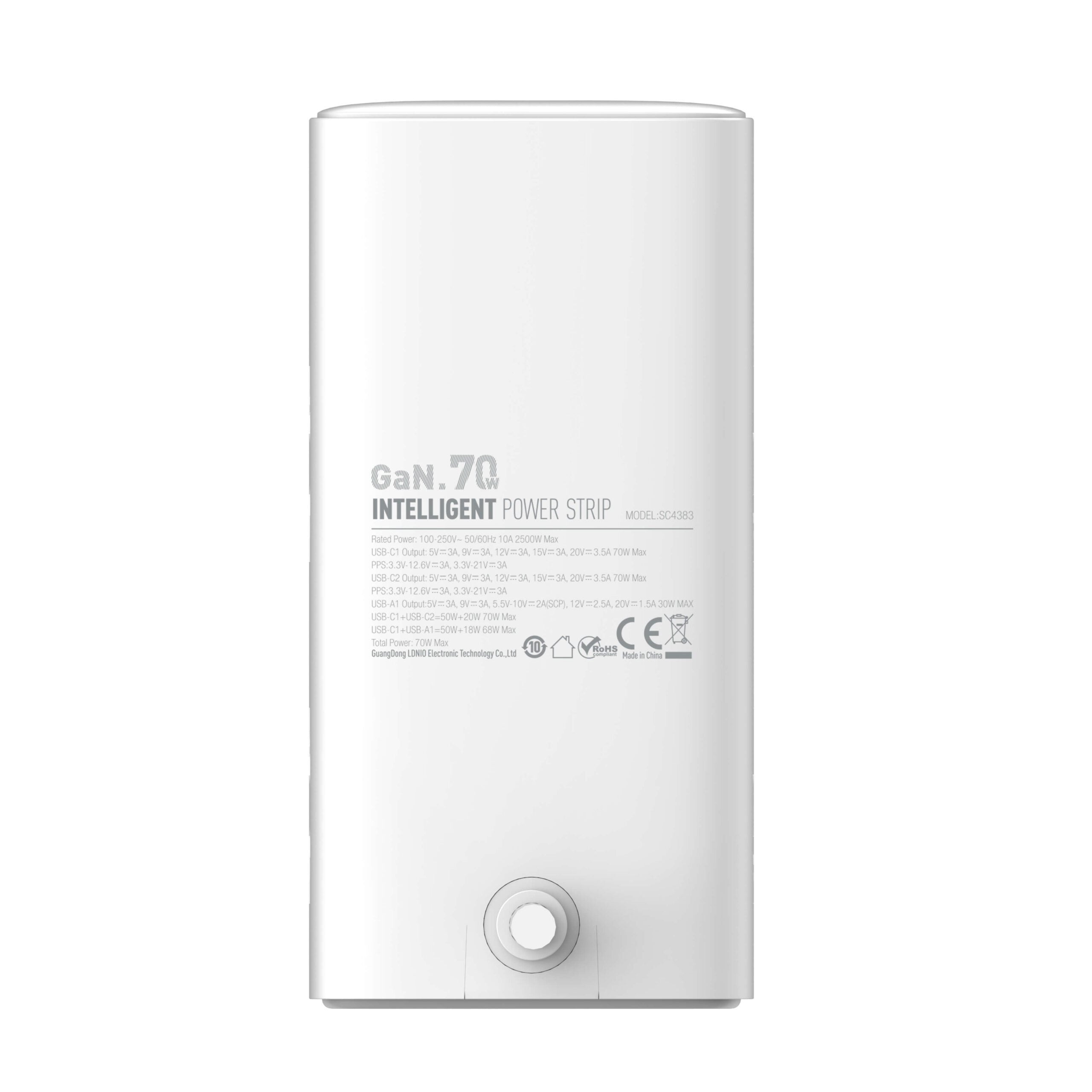 LDNIO SC4383 70W Multifunctional Universal Desktop Power Adapter EU Plug The Branded Hub