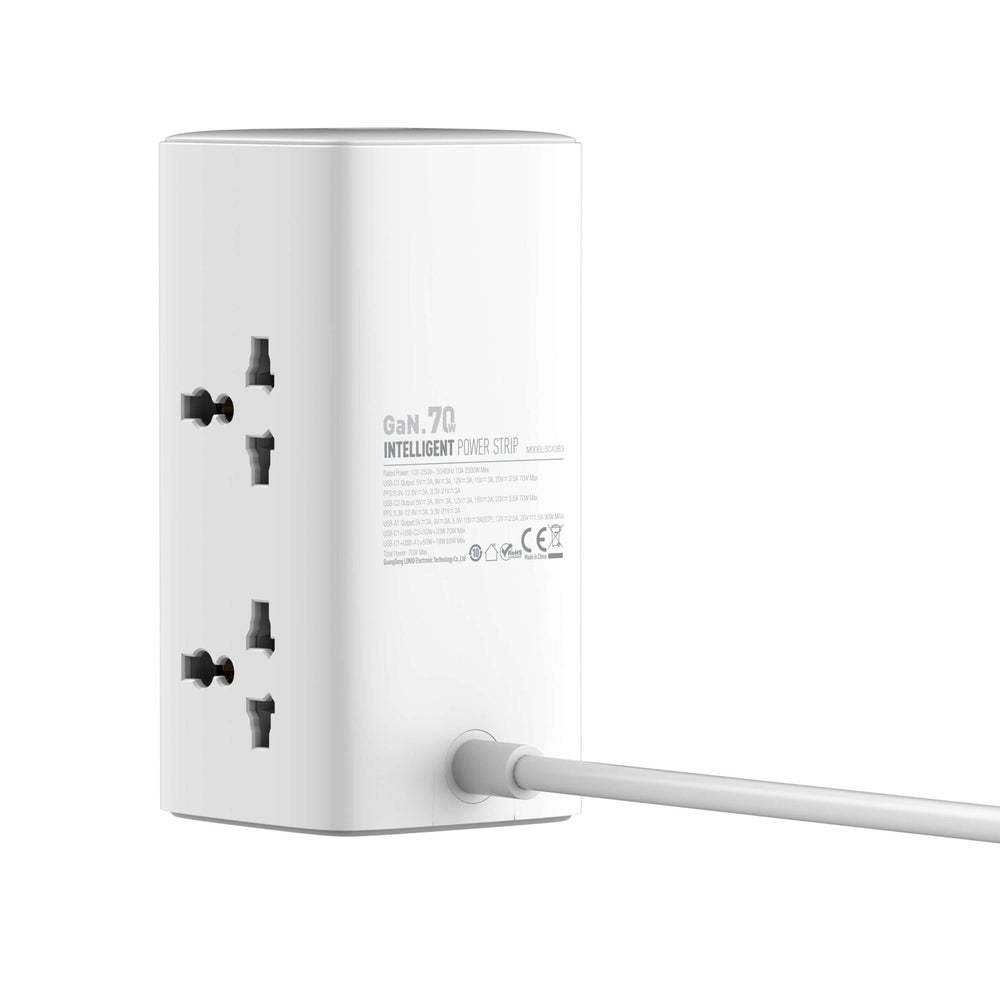 LDNIO SC4383 70W Multifunctional Universal Desktop Power Adapter EU Plug The Branded Hub