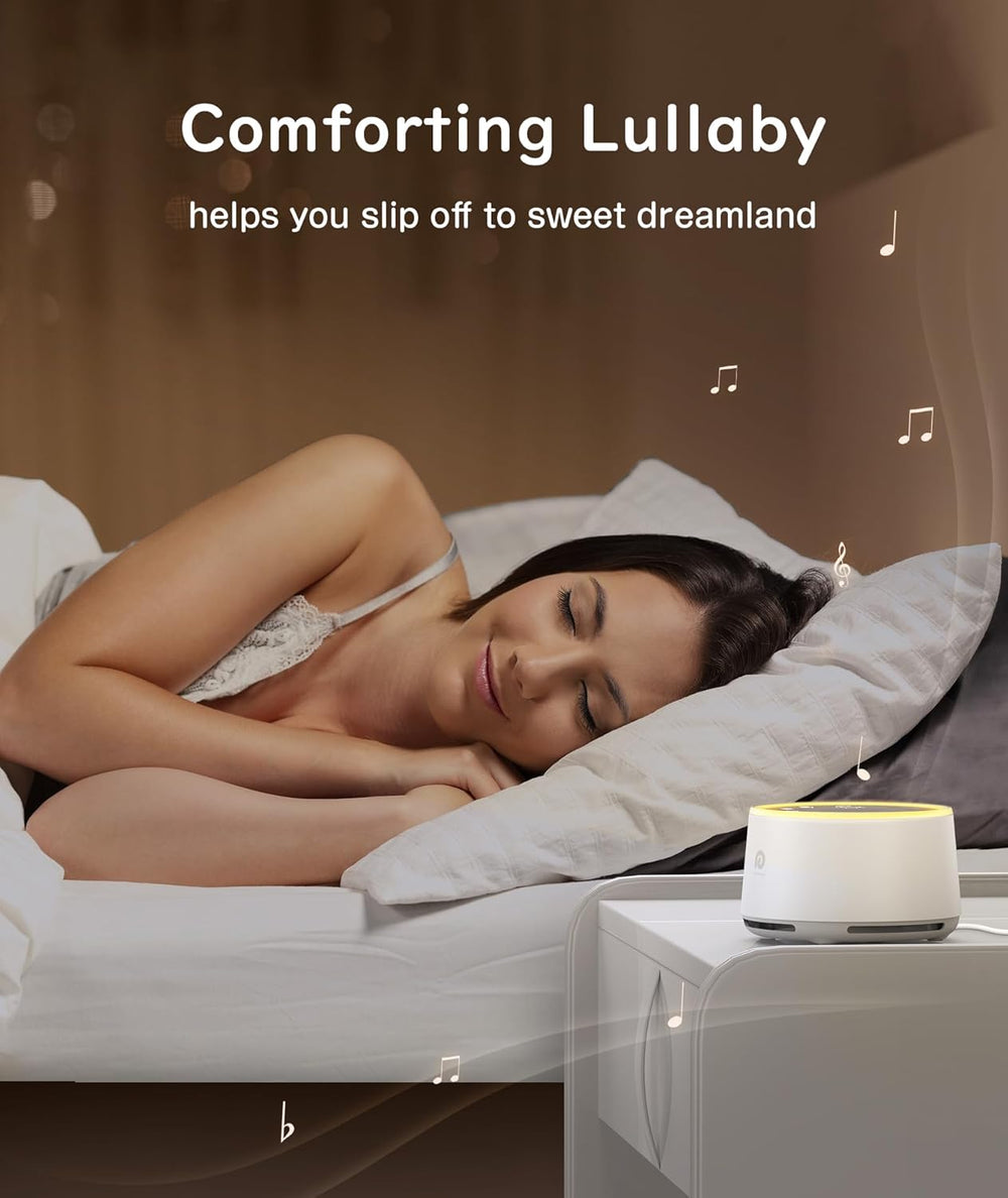 Dreamegg D1 Sound Machine Baby - White Noise Machine for Baby with Night Light, 24 High Fidelity Sounds, Timer & Memory Feature, Noise Machine with Nursery Lamps for Adults, Home, Office The Branded Hub