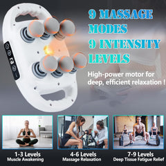 6 Head Massage Gun Deep Tissue with 9 Levels (imported)