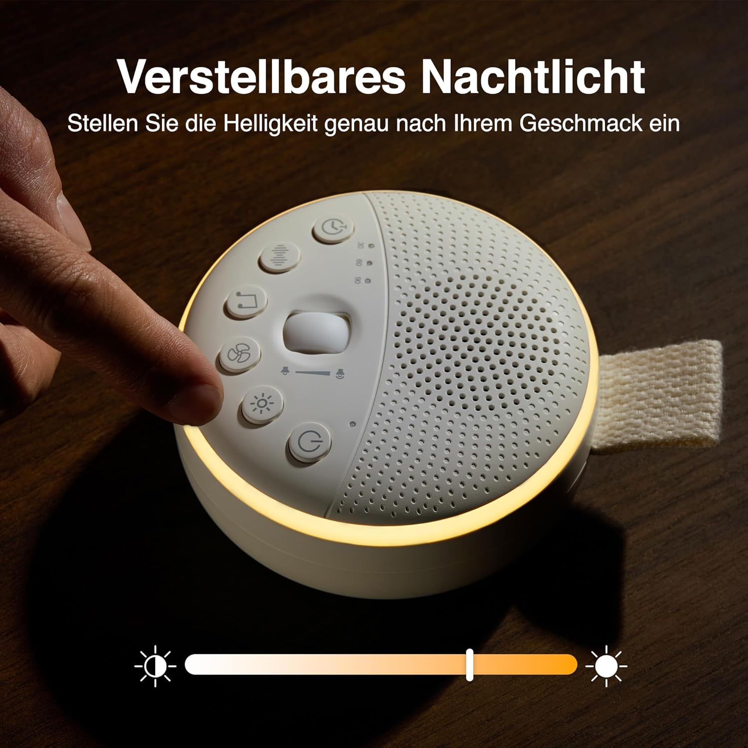 Swiftvein White Noise Machine & Sleep Aid for Babies - 21 Soothing Sounds, Night Light, Timer & Memory Function, Portable & Rechargeable