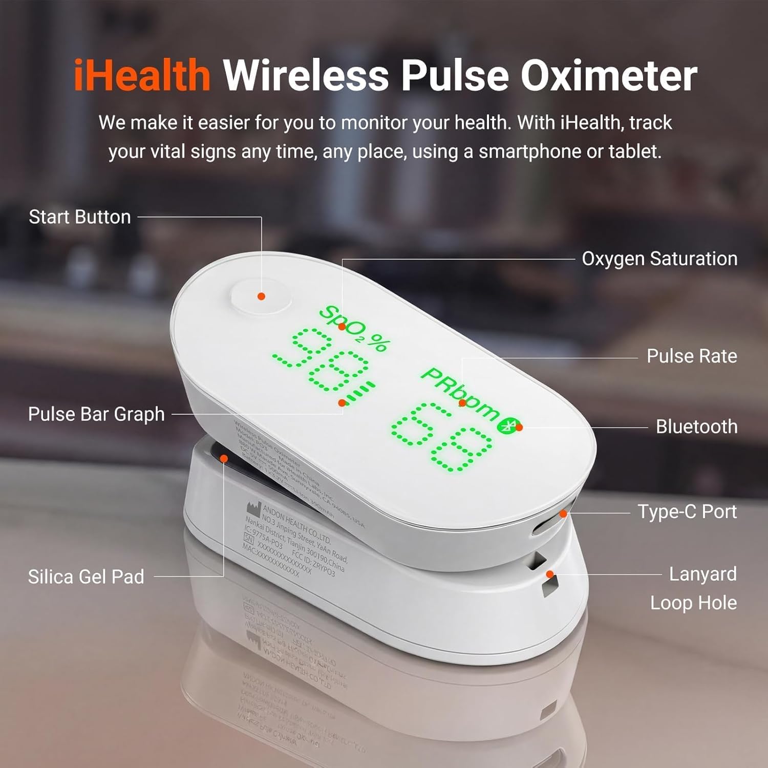 iHealth Bluetooth Pulse Oximeter